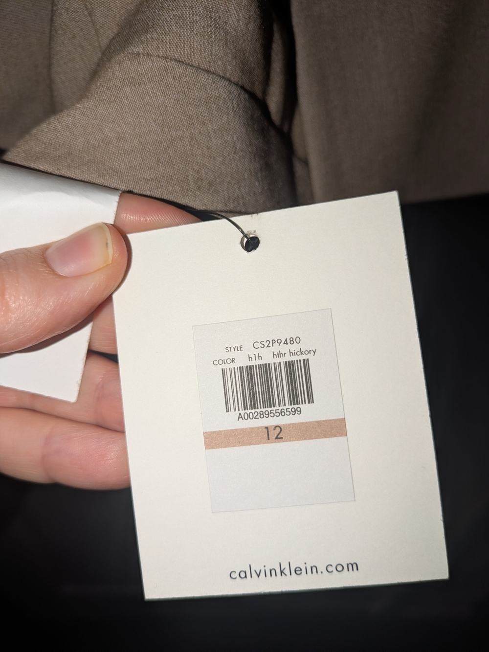 Calvin Klein Taupe Women's Suit - Picture 2 of 4